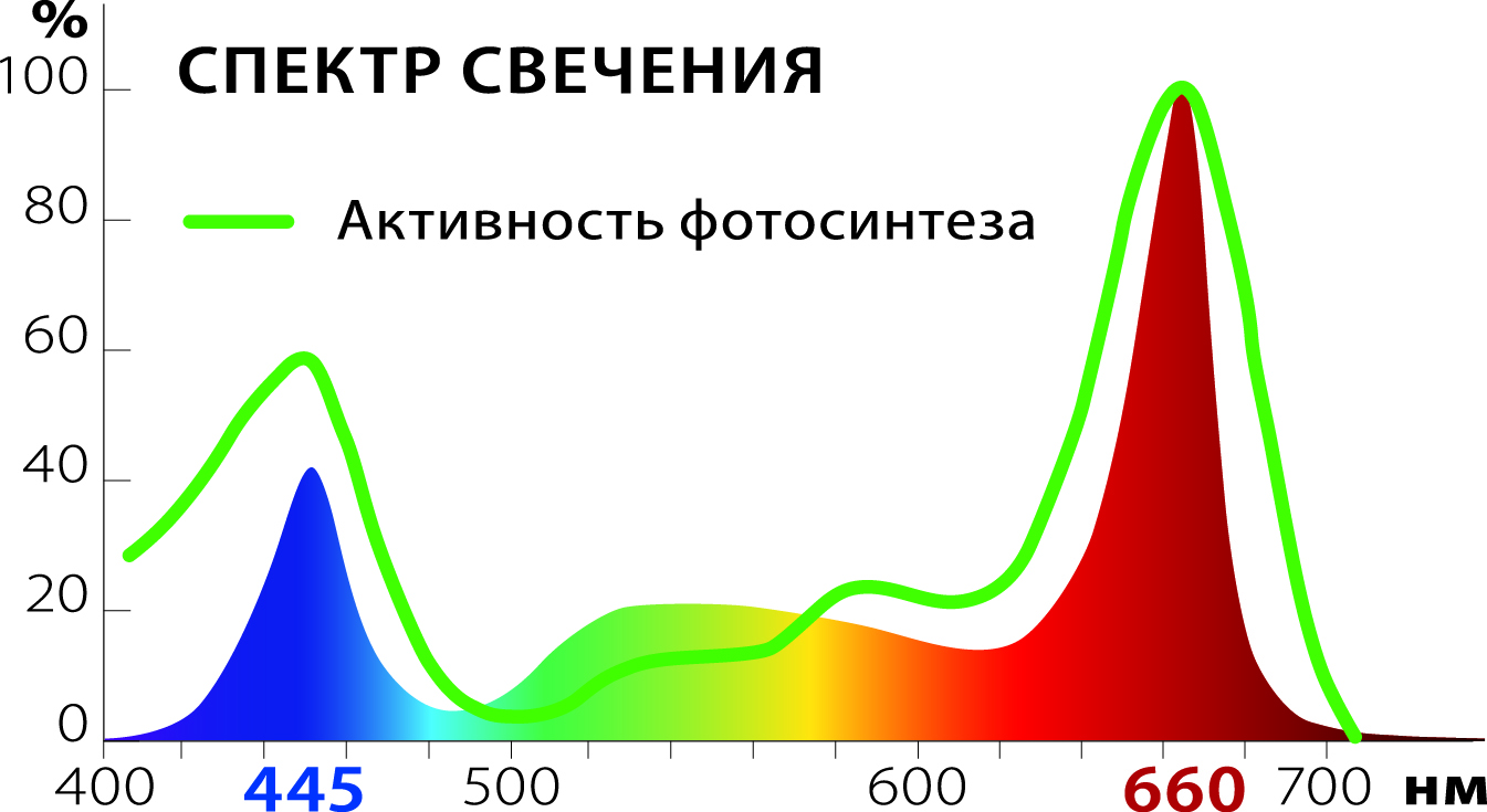 Красный спектр для конопли